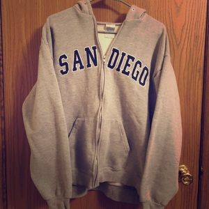 San Diego zip up hoodie
